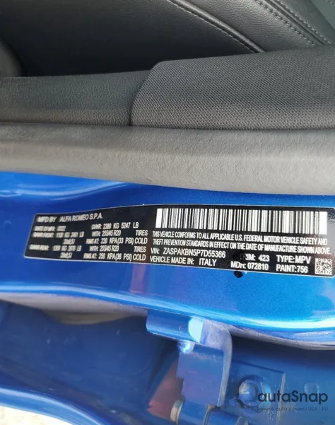 2023 Alfa Romeo Stelvio Ti from USA, damaged, VIN ZASPAKBN5P7D55366